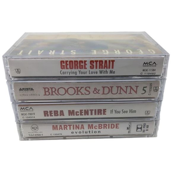Country Music Cassette Lot Club Edition- George, Brooks Dunn, Reba + McBride NEW - Picture 3 of 7